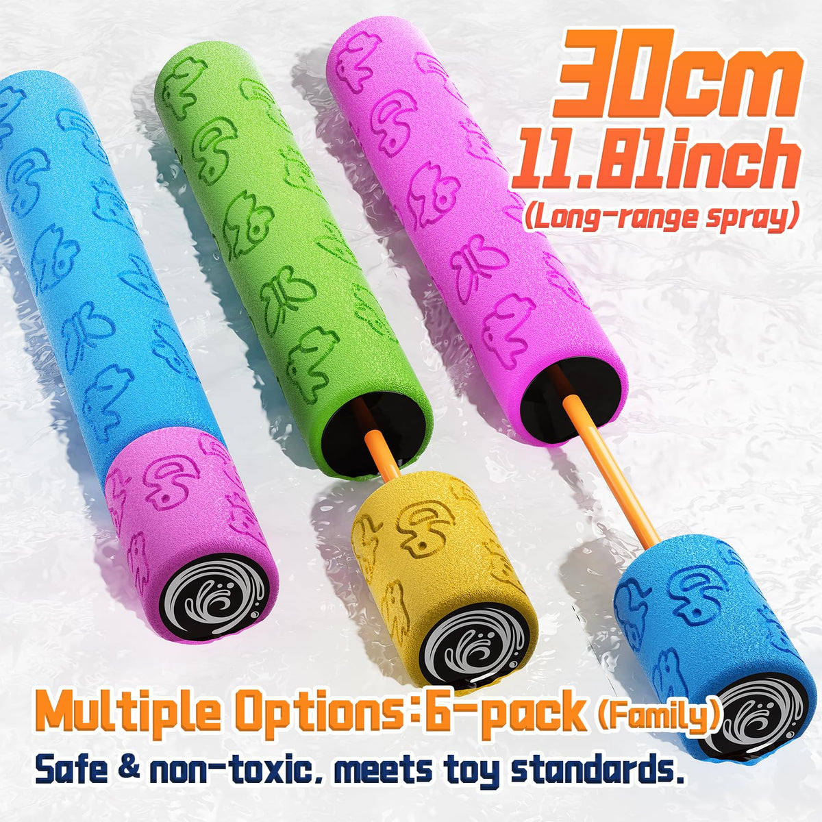 BLmukce water gun soft grip design for comfortable handling