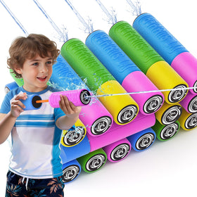 BLmukce water guns for kids foam toy with long-range spray for outdoor fun.