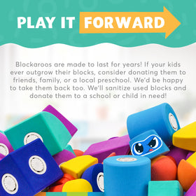 Blockaroo's award-winning design sparks curiosity and early engineering play.