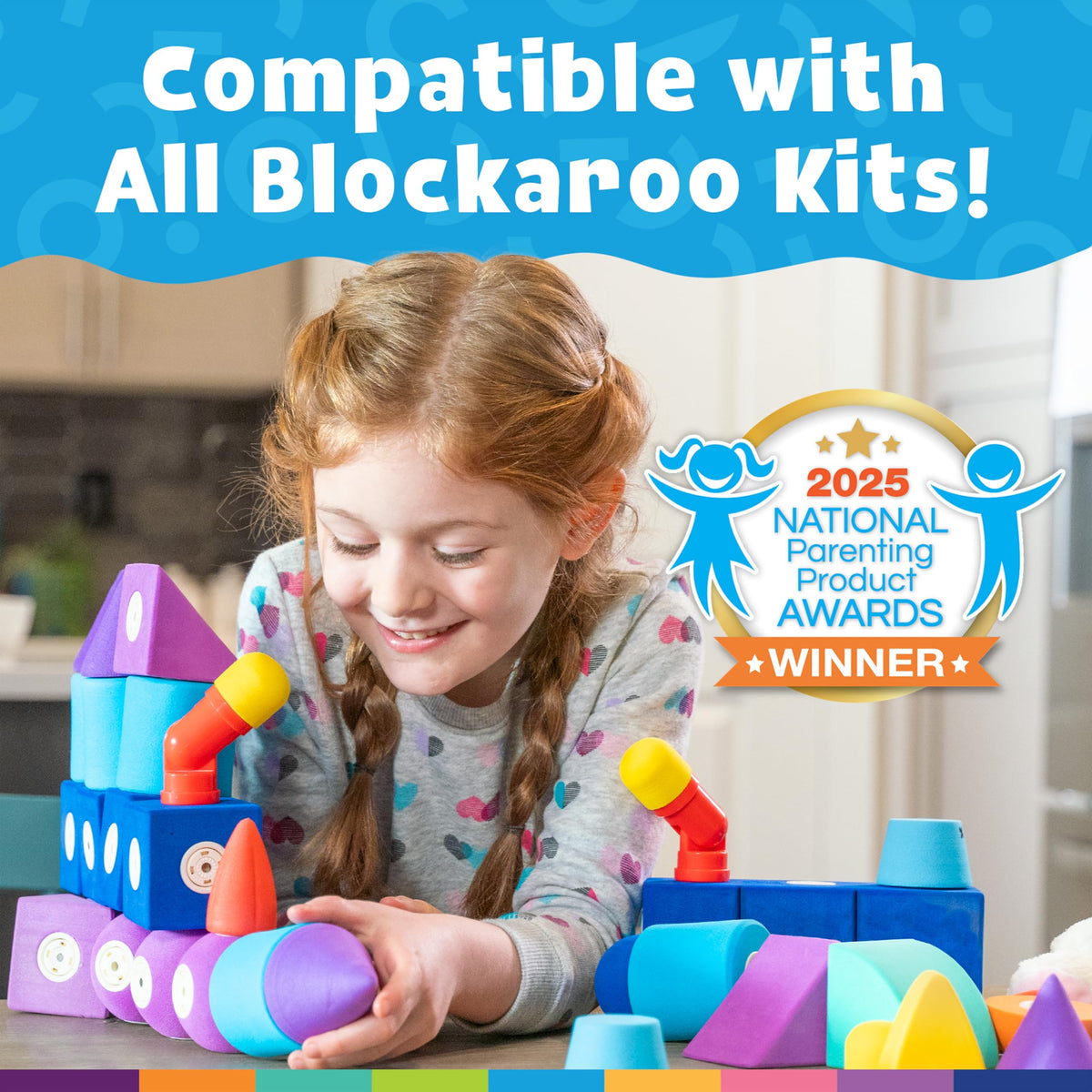 Blockaroo buildable bath toys invite hands-on exploration in the tub.