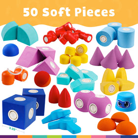 Blockaroo dishwasher-safe foam blocks stay durable through many baths.