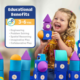 Blockaroo blocks rotate 360 degrees for dynamic, hands-on learning.