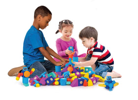 Blockaroo rotating magnetic blocks demonstrate seamless alignment for shape learning.