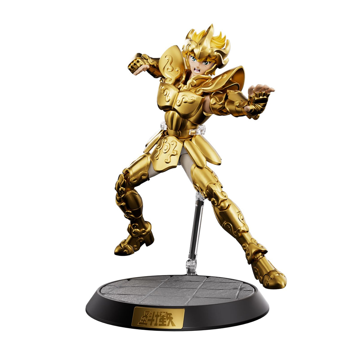 BLOKEES Saint Seiya Leo Aiolia helmet off with interchangeable expressions
