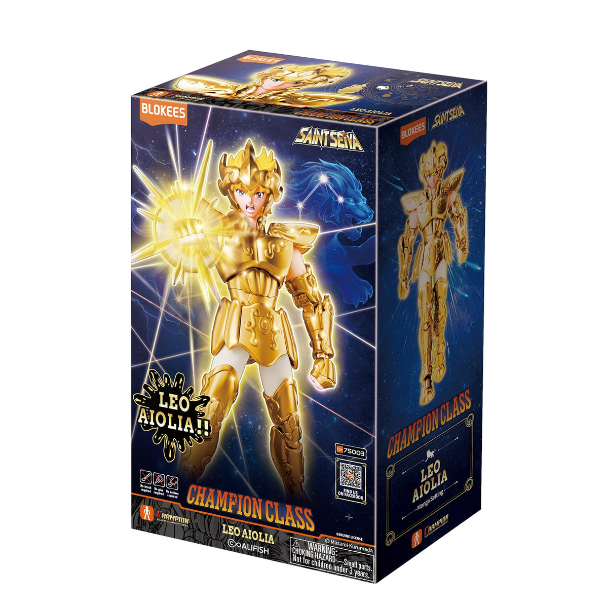 BLOKEES Saint Seiya Leo Aiolia manga-detail finish for display realism