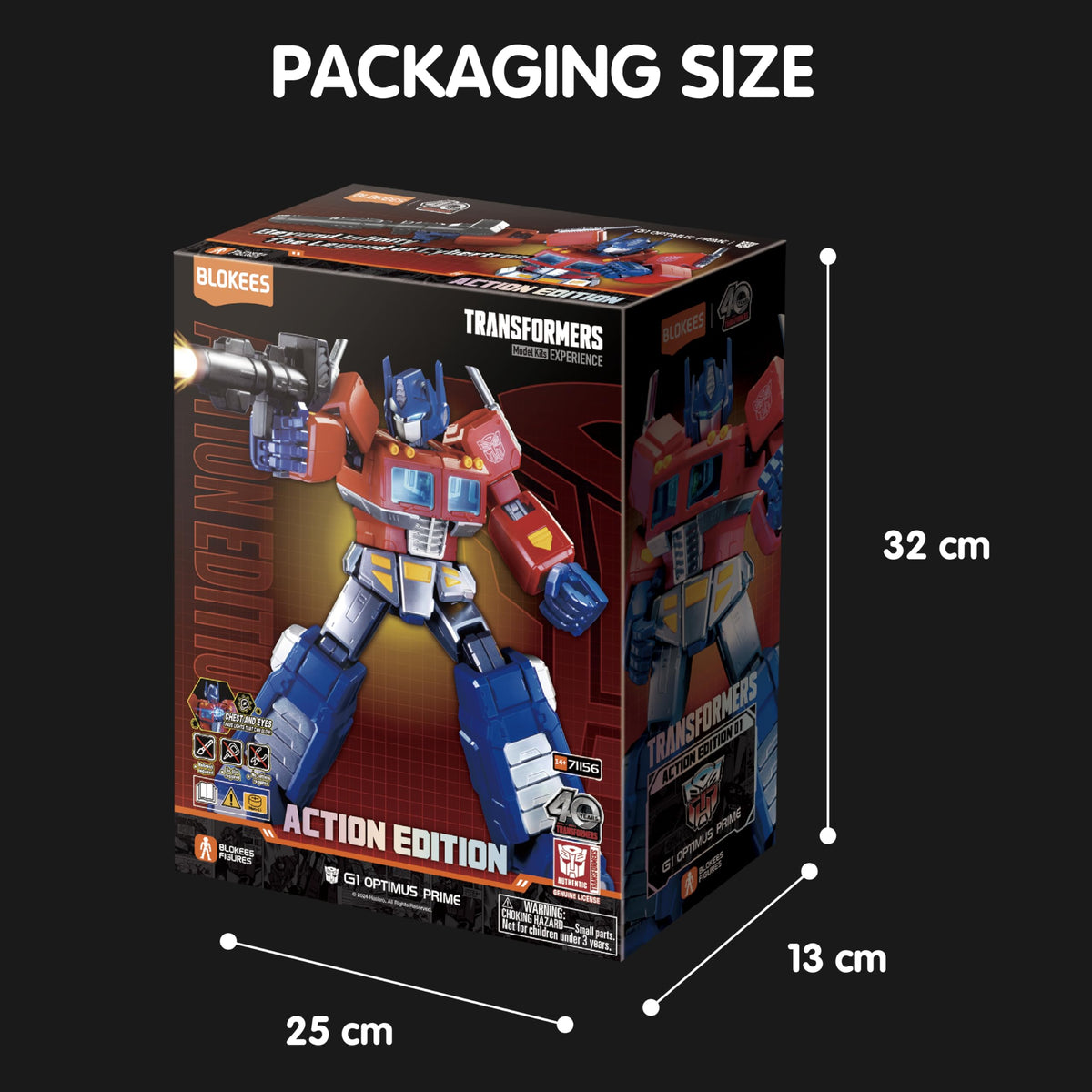 BLOKEES Optimus Prime energon axe for dramatic displays.