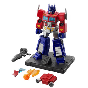BLOKEES Optimus Prime mechanical skeleton enabling precise poses.