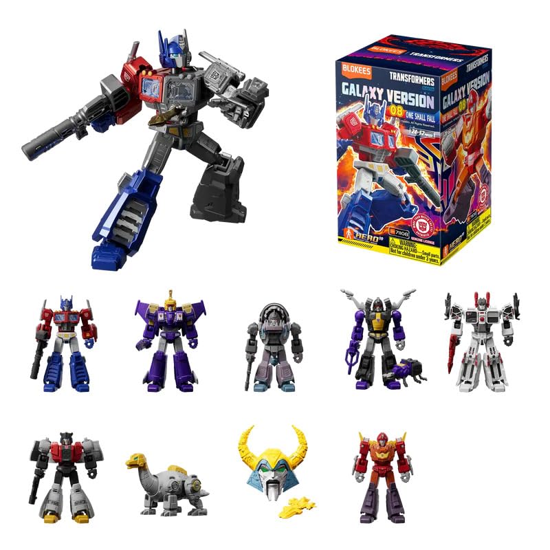 BLOKEES Transformers Galaxy Wave 8 box front shows bold collectible presentation.