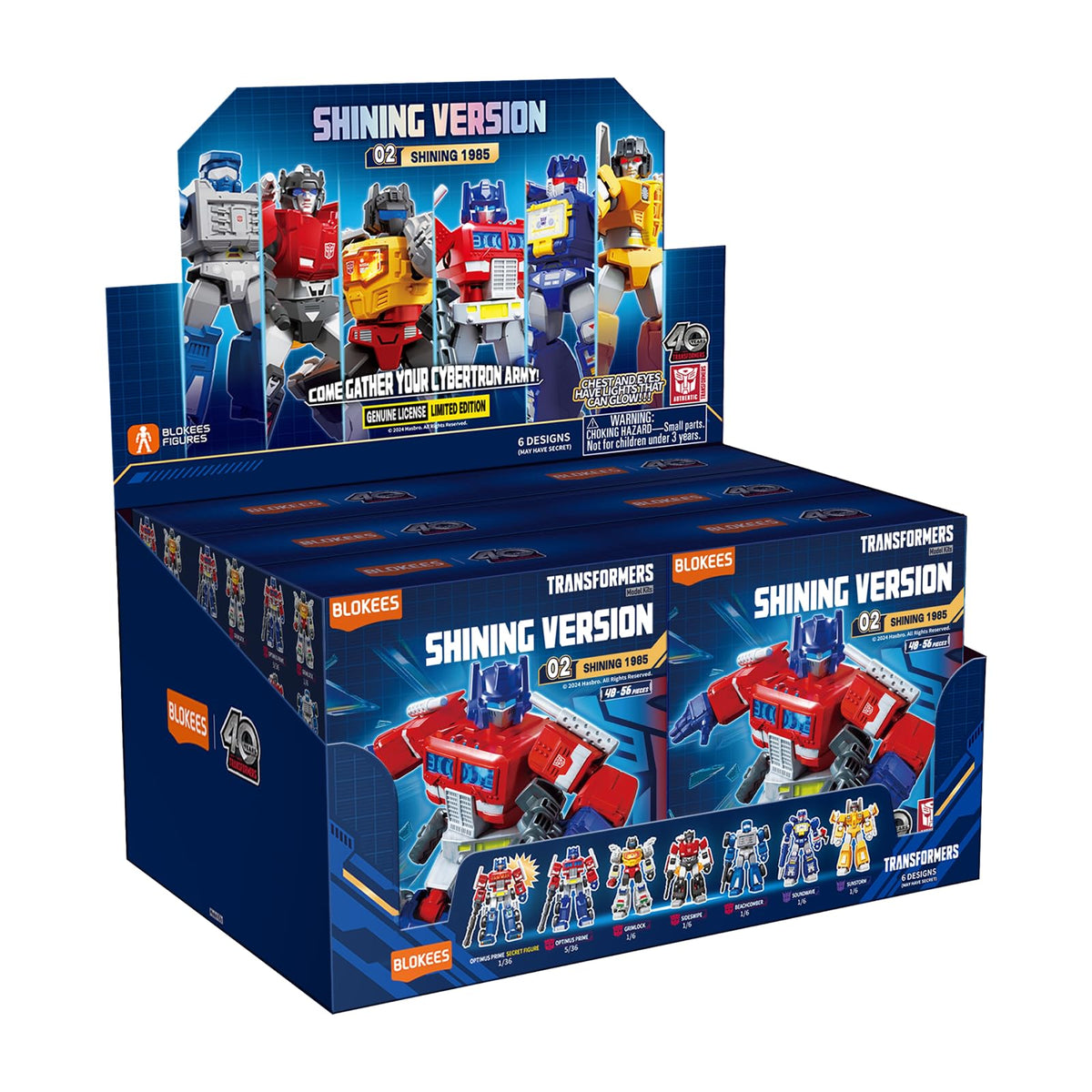 Blokees Transformers Shining Version 02 Sunstorm with metallic detailing for standout display.