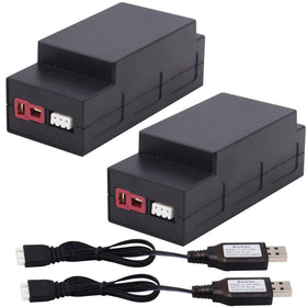 Blomiky 7.4V 2S battery for H16 RC trucks extends run time