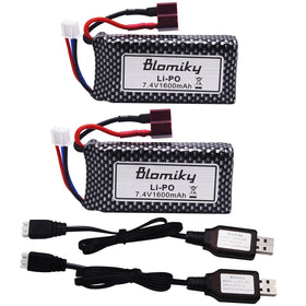 Blomiky two-pack battery set in view for extended RC sessions and reliable power
