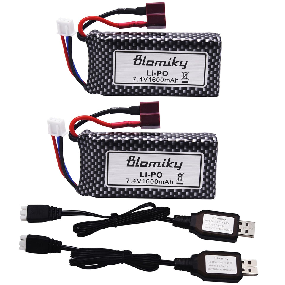 Blomiky two-pack battery set in view for extended RC sessions and reliable power