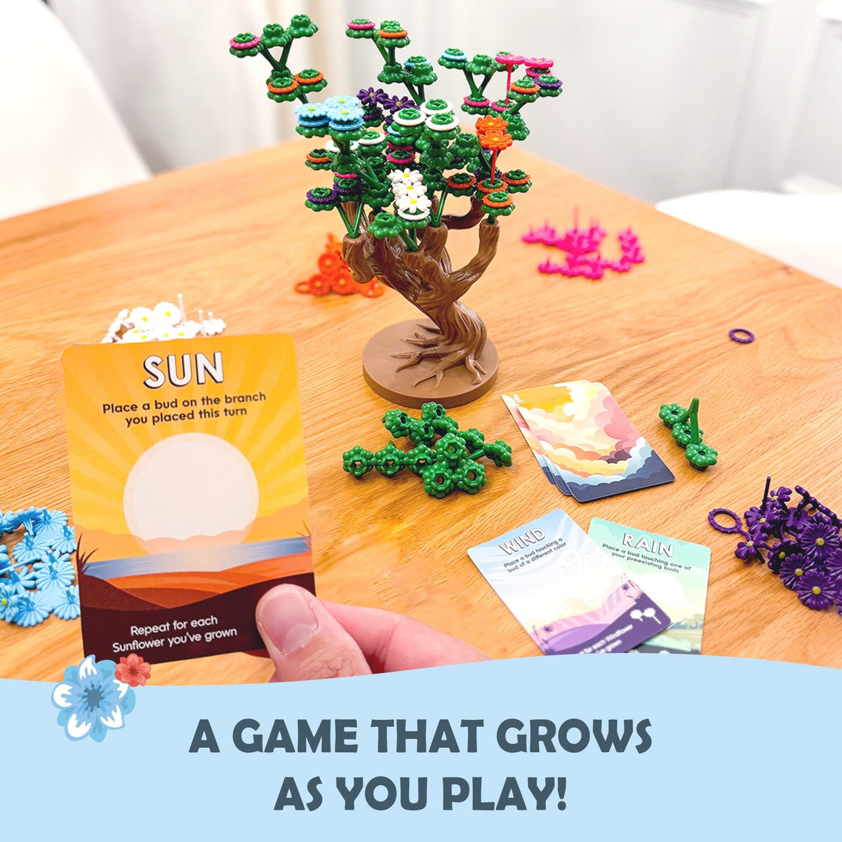 Bloomchasers beautiful game components turn any table into a centerpiece