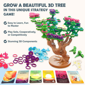 Bloomchasers flower tokens in bright colors adding tactile flair and rewarding combos