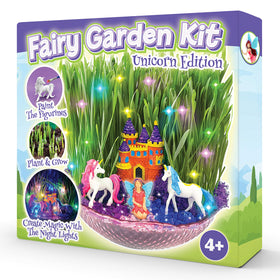 Bloonsy Unicorn Fairy Garden Kit box contents for creative play and imagination.