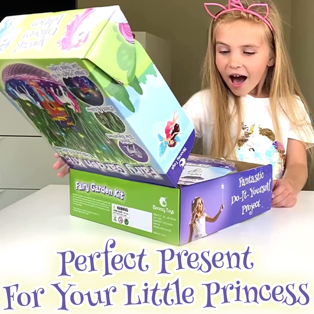 Bloonsy Unicorn Fairy Garden Kit safety materials ensure kid-friendly crafting.