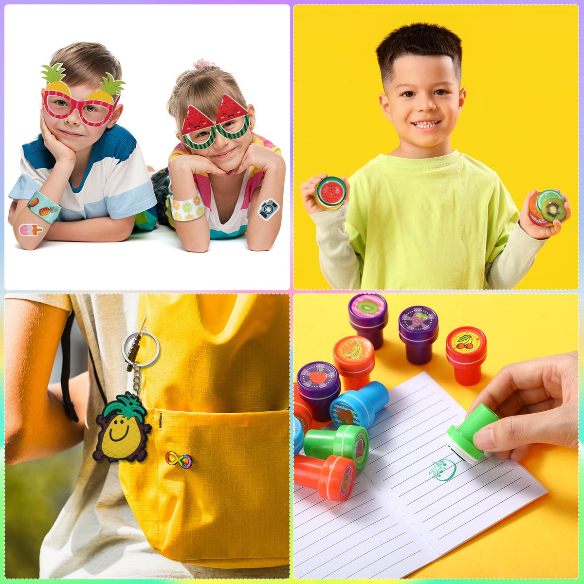 Blosssound fruit stampers deliver compact, creative crafts for classroom activities.