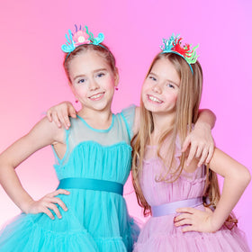 Blosssound ocean party headbands double as photo props and decorations.