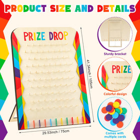 Blosssound prize drop board 24 colorful discs enhance engaging gameplay.