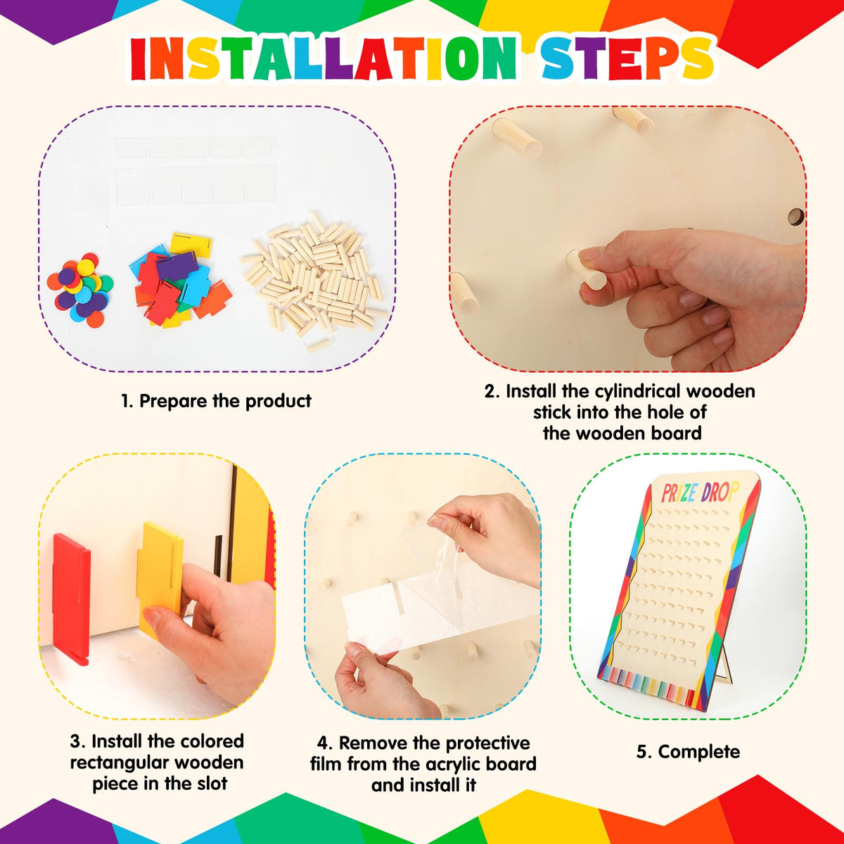 Blosssound prize drop board colorful disks spark lively, family-friendly play sessions.