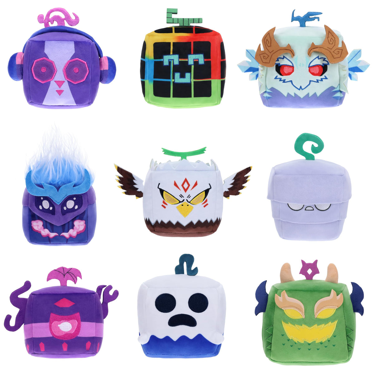 Blox Fruits Series 3 plush front view shows soft materials for display and gifting