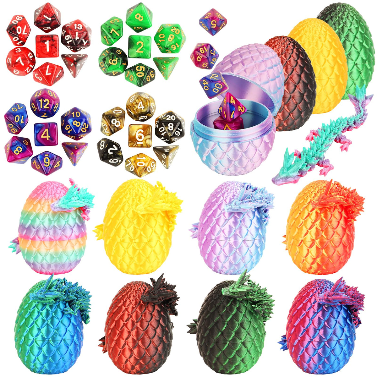 BLSFXROE dragon egg 3D printed display for Easter decor and collection.