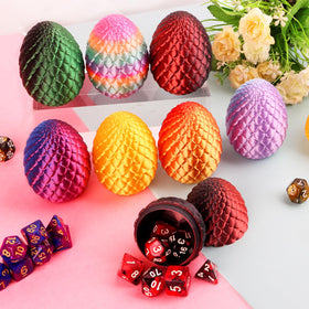 BLSFXROE polyhedral dice and dragon egg packaging set.