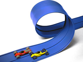 Blu Track suction cup provides temporary stability on smooth surfaces.