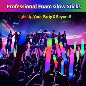 Blu7ive foam glow sticks bulk wands provide vivid light for events