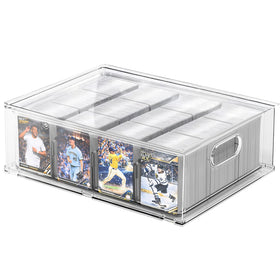 BluBrk trading card box, clear front view for easy viewing and protection.