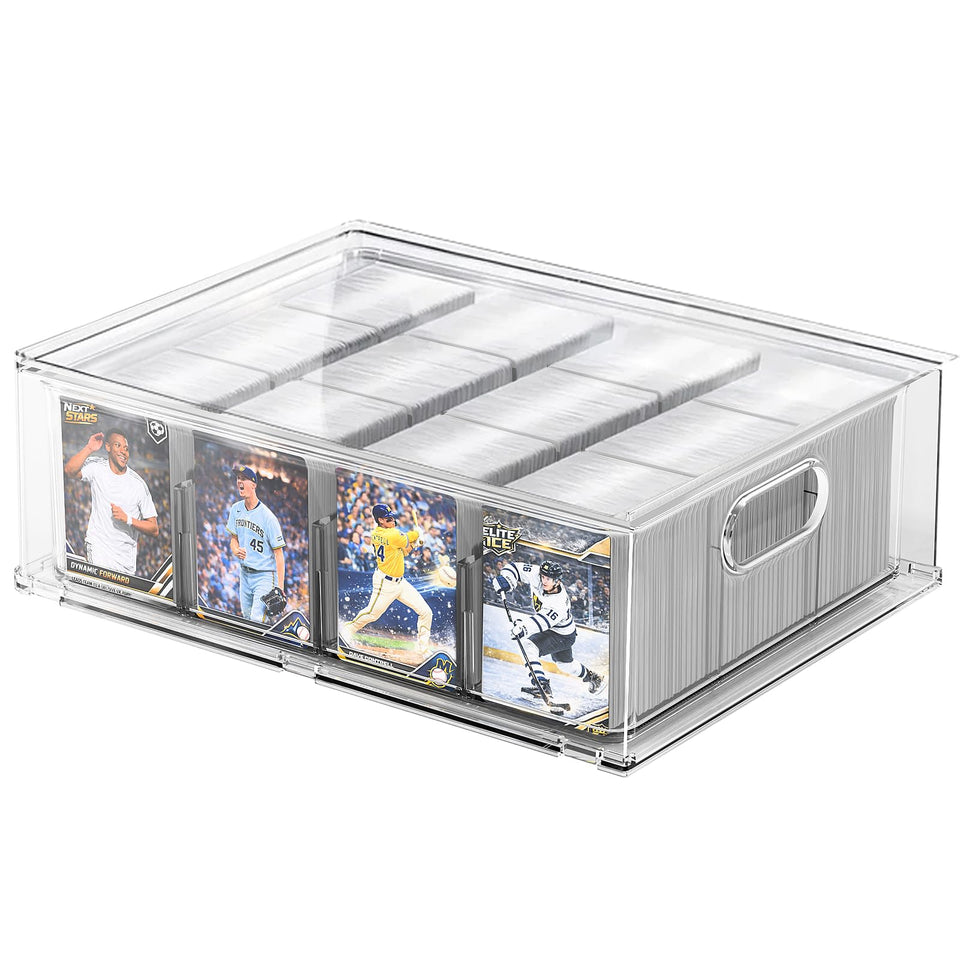 BluBrk trading card box, clear front view for easy viewing and protection.