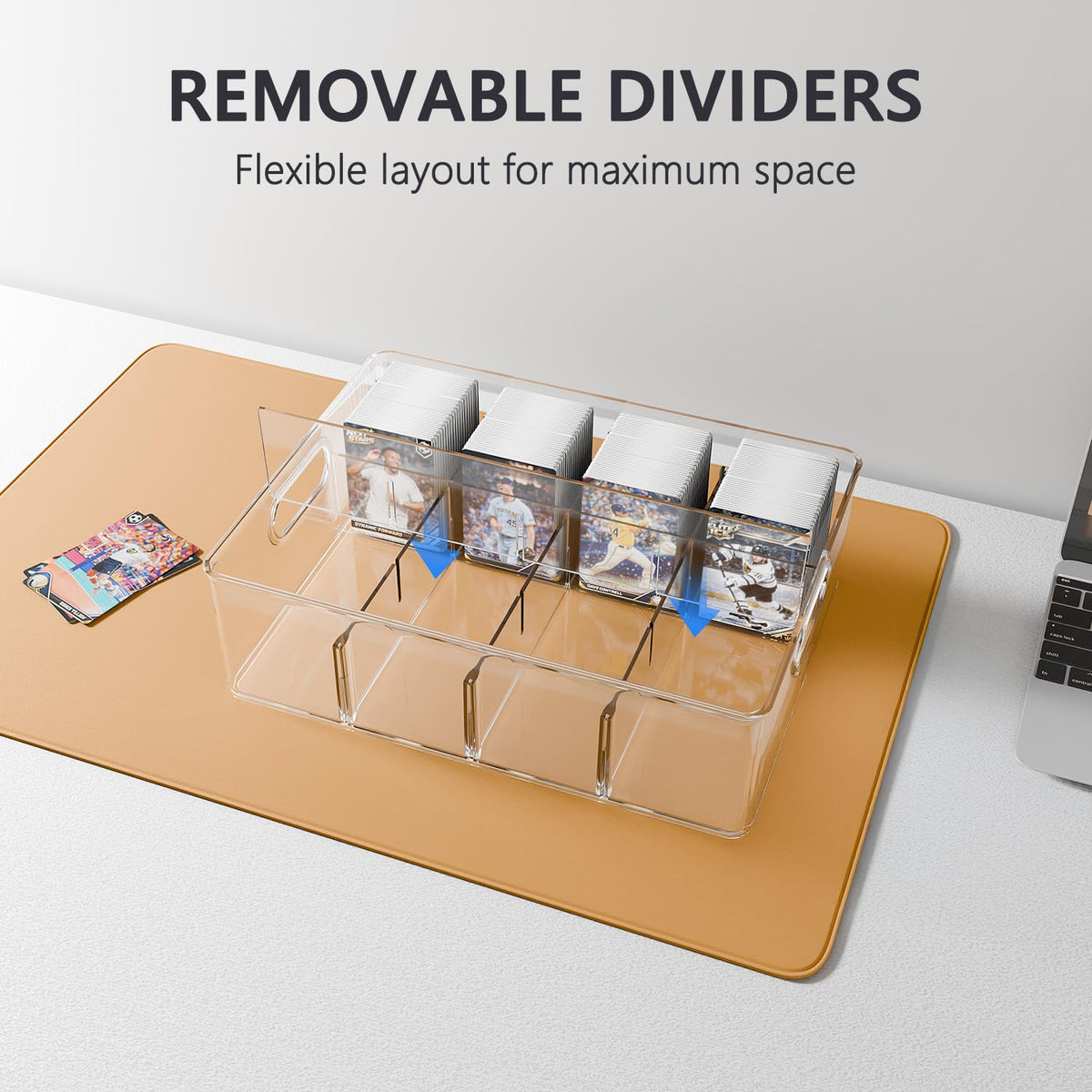 BluBrk drawer pulls out smoothly for quick card access.
