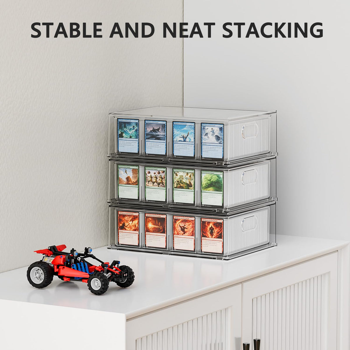BluBrk stackable design maximizes space without sacrificing accessibility.