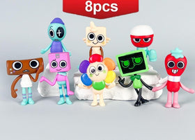 Blue Bare Dandy's collectible figures for display-ready party and desk decor.
