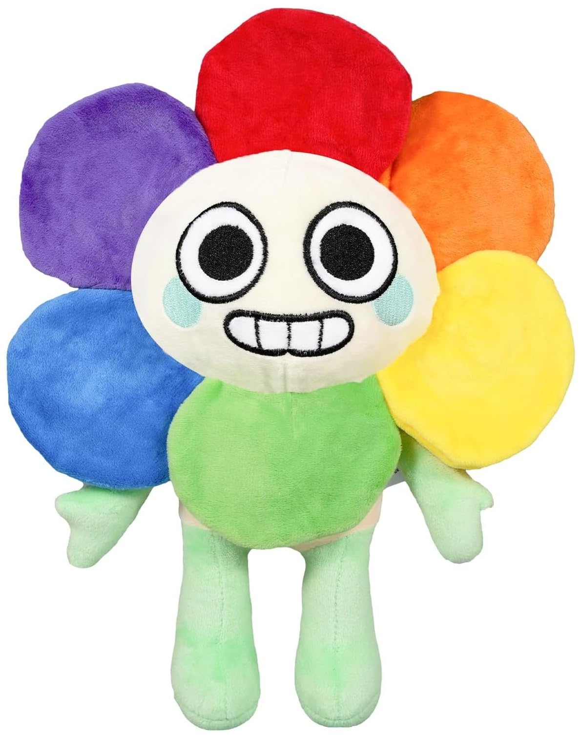 Blue Bare Dandy plush with expressive eyes, ideal for bedtime cuddles.