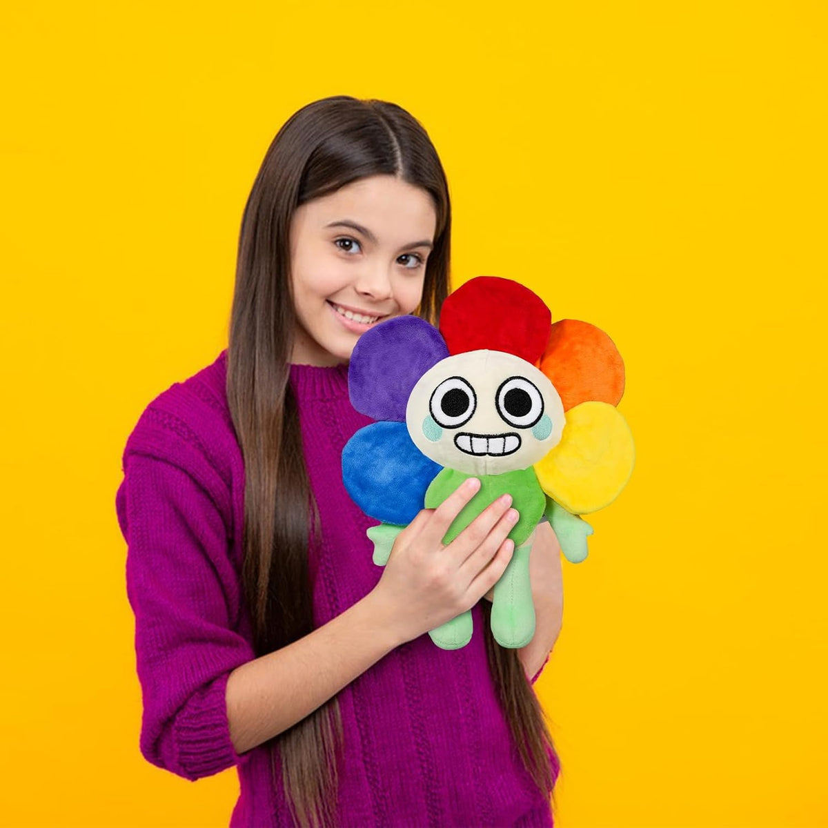 Blue Bare Dandy plush's soft plush fabric makes it perfect for gentle hugs.