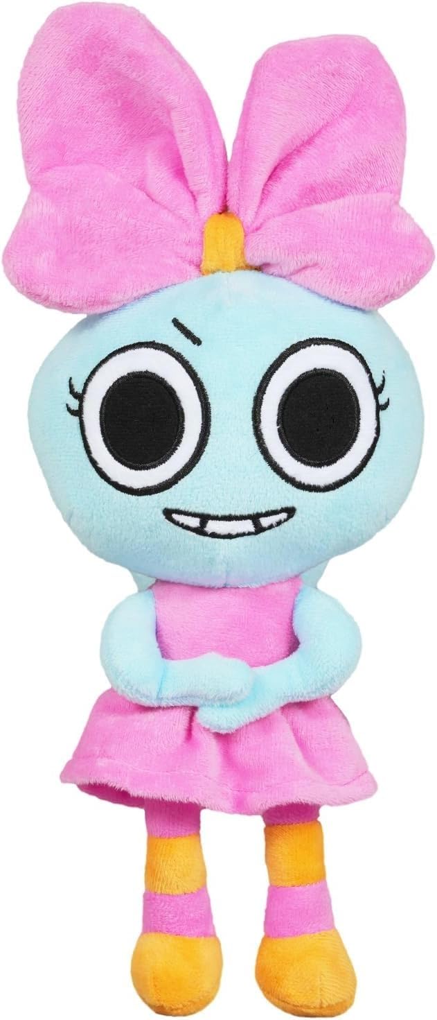 BLUE BARE Dandy's Poppy plush with embroidered flower detail, ideal for cuddling.