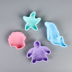 BLUE GINKGO sea turtle mold inspires imaginative building and moats