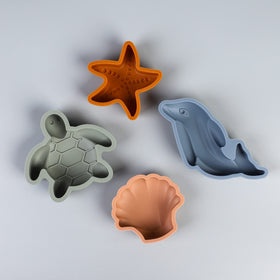BLUE GINKGO sea turtle mold; durable beach mold.