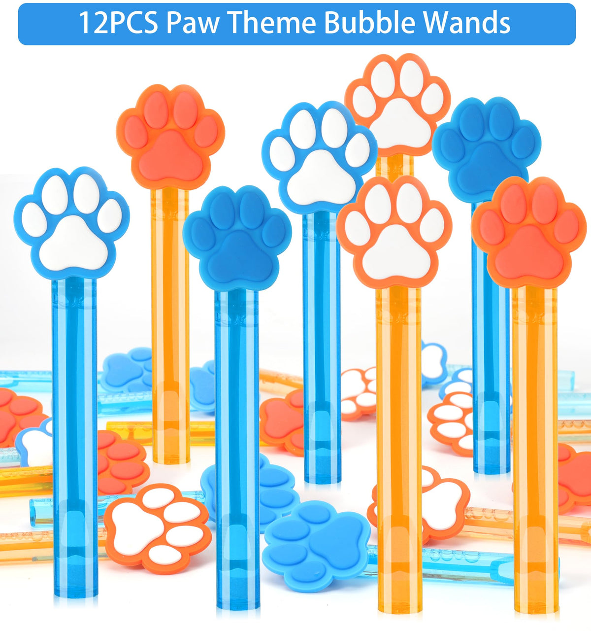 Blue Hydrangea blue paw favors tattoo stickers decorate outfits with paw-theme flair.