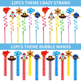Blue Hydrangea treat bags and tattoo stickers enhance party favors and kid excitement.
