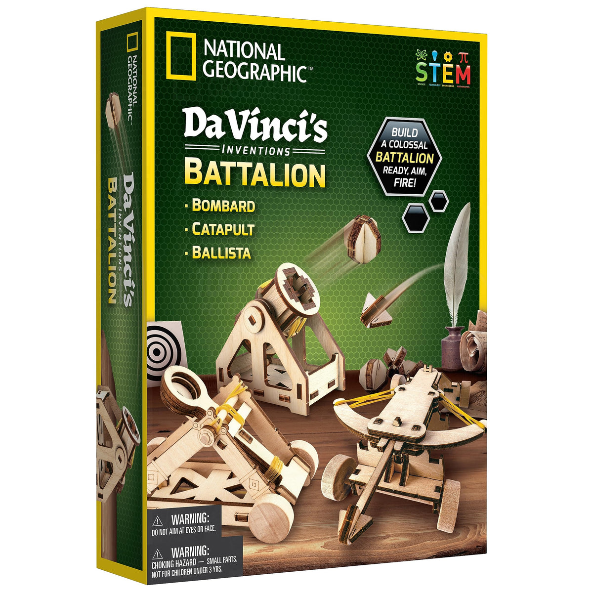 Blue Marble Da Vinci Ballista kit assembly demonstrates hands-on engineering.