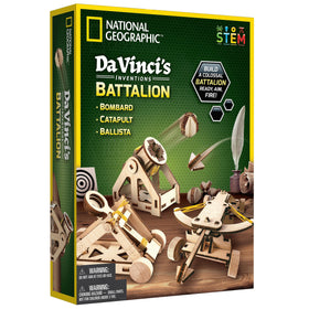 Blue Marble Da Vinci Ballista kit assembly demonstrates hands-on engineering.