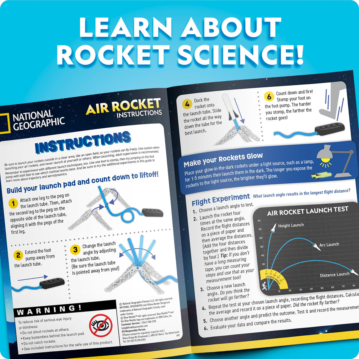 Blue Marble trajectory adjustment helps kids explore motion physics.