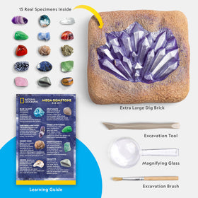 Blue Marble 16-page color learning guide supports gemstone identification.