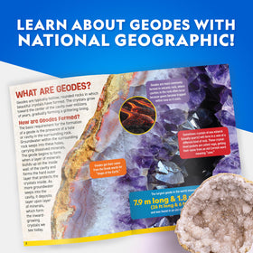 Blue Marble geode kit features a 4.3-5.1 inch diameter geode for standout moments.