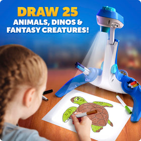 Blue Marble Learn to Draw Projector disc 1 with illustrated guide helps kids start tracing confidently