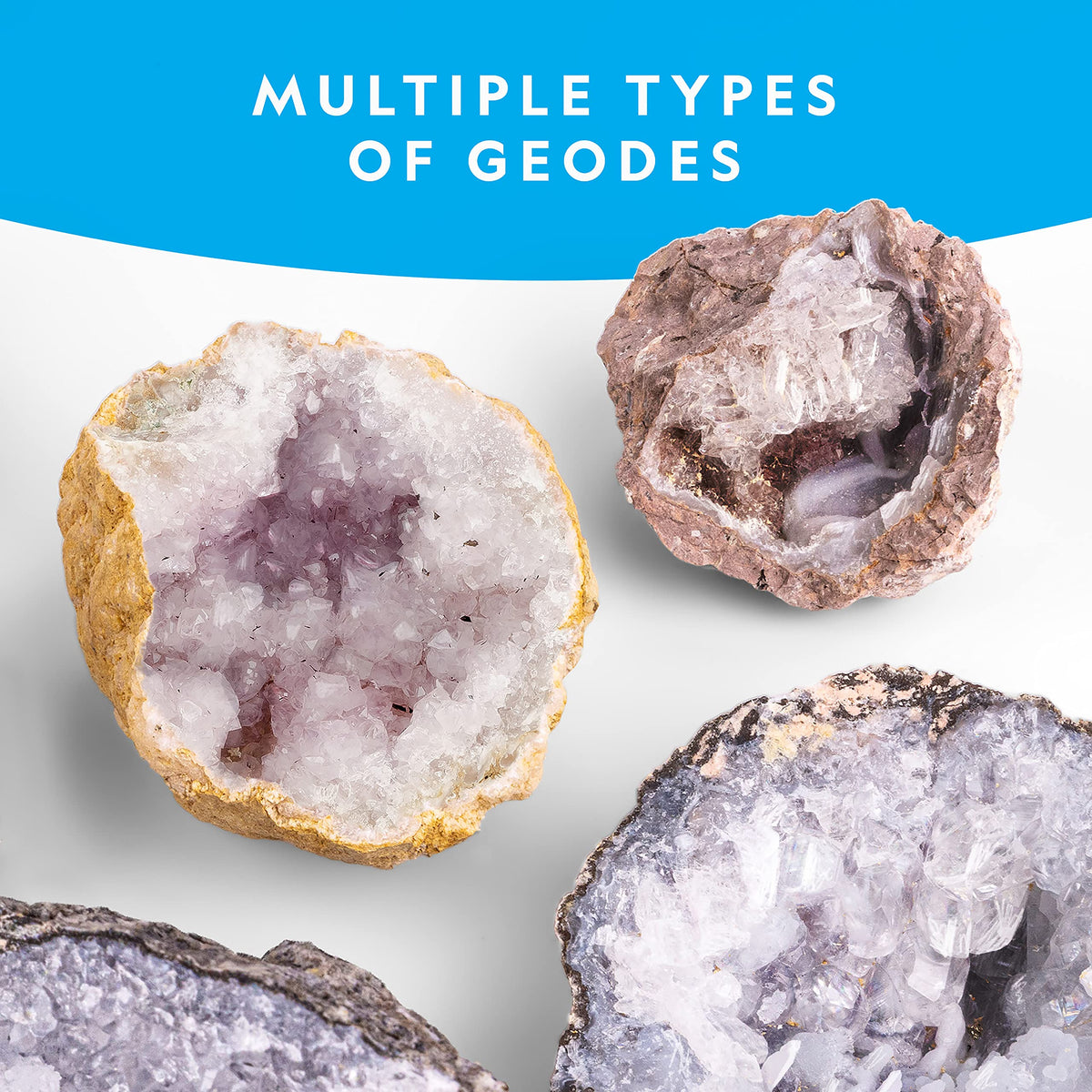 Blue Marble learning guide explains geode science in kid friendly terms.