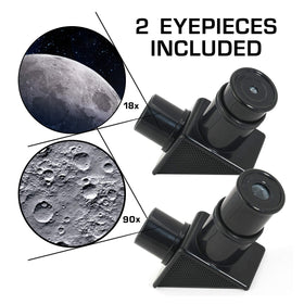 Blue Marble finder scope helps kids locate lunar features with ease