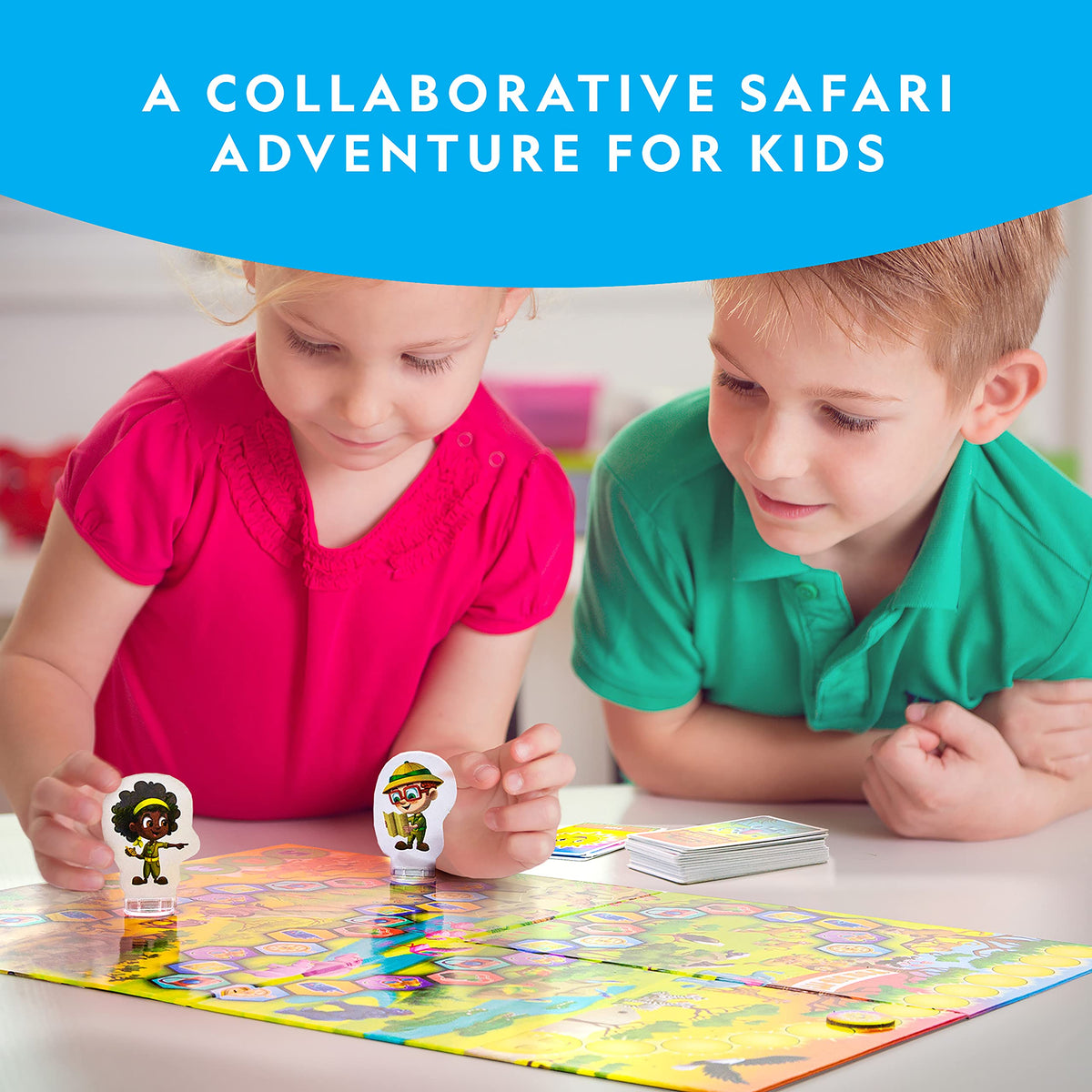 Blue Marble National Geographic animal tokens and cards supporting cooperative play and learning